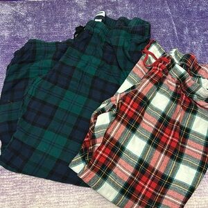 Maternity flannel pajama pants